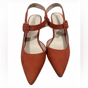 Women's Slingback Heels - Rust